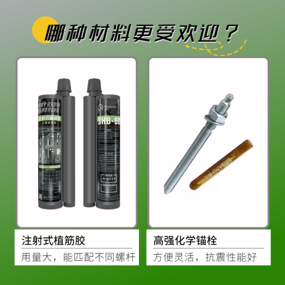 植筋膠和化學(xué)錨栓，哪個(gè)更受歡迎？